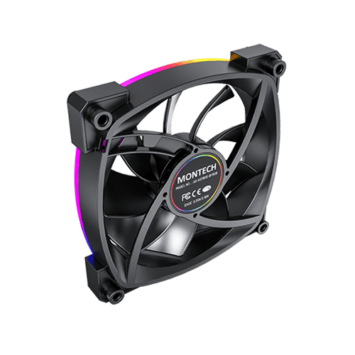Montech AX120 PWM ARGB Black Cabinet Fan (Single Pack)